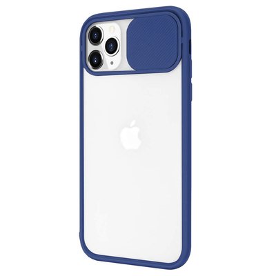 Microsonic Apple iPhone 11 Pro Max Kılıf Slide Camera Lens Protection Lacivert