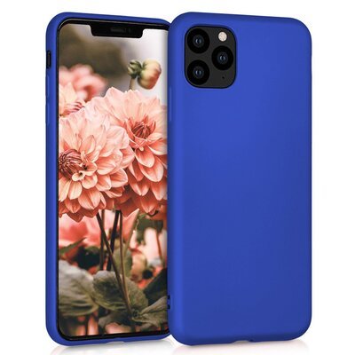 Microsonic Apple iPhone 11 Pro Max Kılıf Matte Silicone Mavi