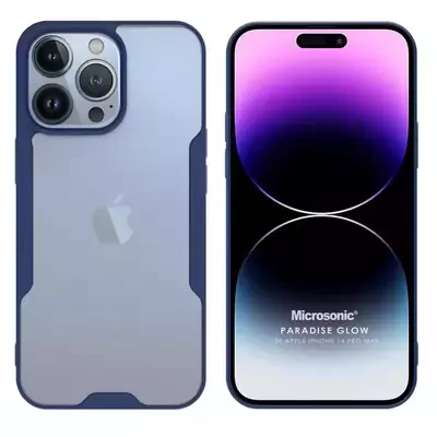 Microsonic Apple iPhone 14 Pro Max Kılıf Paradise Glow Lacivert