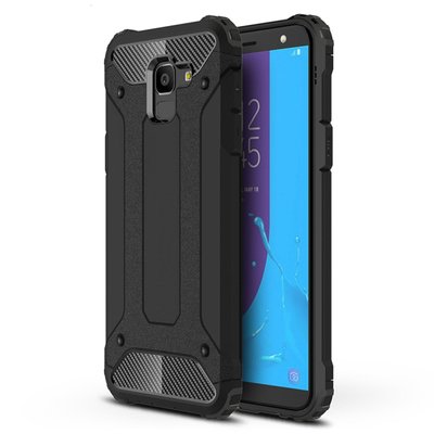 Microsonic Samsung Galaxy J6 Kılıf Rugged Armor Siyah