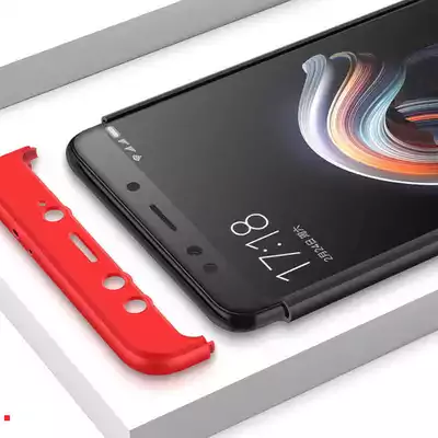 Microsonic Xiaomi Mi Max 3 Kılıf Double Dip 360 Protective Siyah Kırmızı