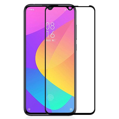 Microsonic Xiaomi Mi 9 Lite Kavisli Temperli Cam Ekran Koruyucu Film Siyah