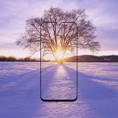 Microsonic Xiaomi Mi 9 Lite Kavisli Temperli Cam Ekran Koruyucu Film Siyah