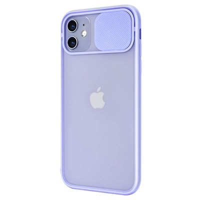 Microsonic Apple iPhone 11 Kılıf Slide Camera Lens Protection Lila