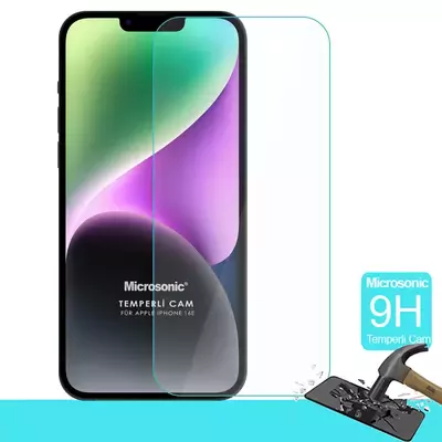 Microsonic Apple iPhone 16e Tempered Glass Cam Ekran Koruyucu