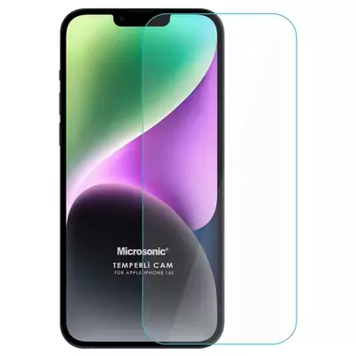 Microsonic Apple iPhone 16e Tempered Glass Cam Ekran Koruyucu