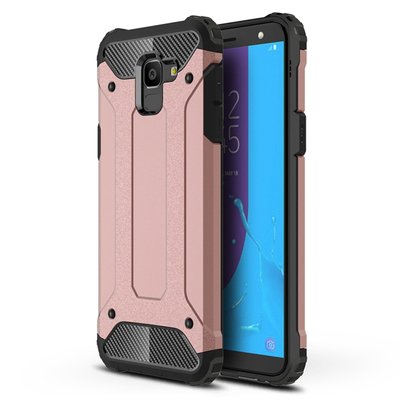 Microsonic Samsung Galaxy J6 Kılıf Rugged Armor Rose Gold