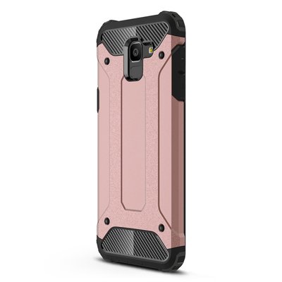 Microsonic Samsung Galaxy J6 Kılıf Rugged Armor Rose Gold