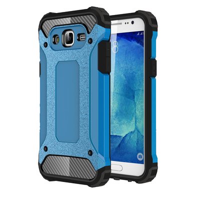 Microsonic Samsung Galaxy J7 Kılıf Rugged Armor Mavi