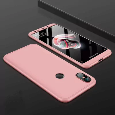 Microsonic Xiaomi Mi Max 3 Kılıf Double Dip 360 Protective Rose Gold