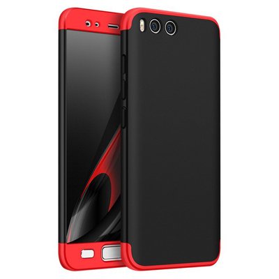 Microsonic Xiaomi Mi6 Kılıf Double Dip 360 Protective AYS Siyah - Kırmızı