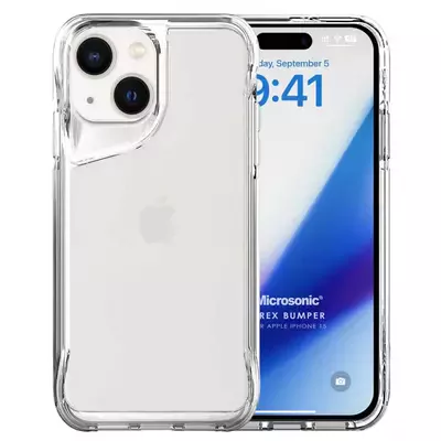 Microsonic Apple iPhone 15 Kılıf Trex Bumper Şeffaf