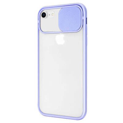 Microsonic Apple iPhone 6 Kılıf Slide Camera Lens Protection Lila