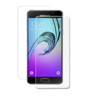 Microsonic Samsung Galaxy A3 2016 Kavisli Ekran Koruyucu Film Seti - Ön ve Arka