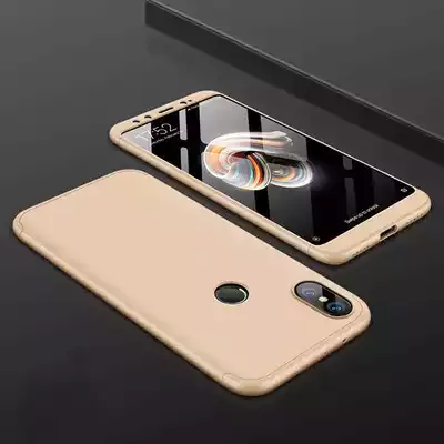 Microsonic Xiaomi Mi Max 3 Kılıf Double Dip 360 Protective Gold