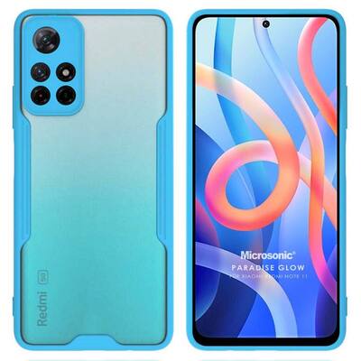 Microsonic Xiaomi Redmi Note 11 Kılıf Paradise Glow Turkuaz