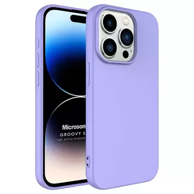 Microsonic Apple iPhone 15 Pro Kılıf Groovy Soft Lila