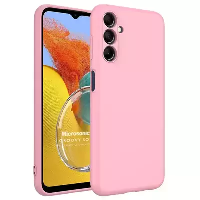 Microsonic Samsung Galaxy M14 Kılıf Groovy Soft Pembe