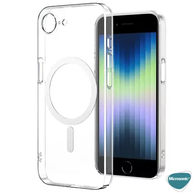 Microsonic Apple iPhone 16e Kılıf MagSafe Clear Soft Şeffaf