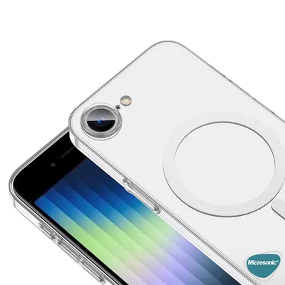 Microsonic Apple iPhone 16e Kılıf MagSafe Clear Soft Şeffaf