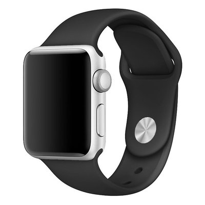 Microsonic Apple Watch Series 2 38mm Silikon Kordon Siyah