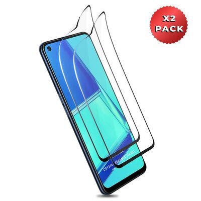 Microsonic Oppo A72 Crystal Seramik Nano Ekran Koruyucu Siyah (2 Adet)