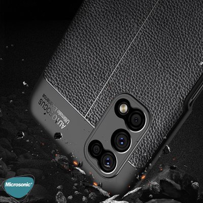 Microsonic Realme 7 Pro Kılıf Deri Dokulu Silikon Kırmızı