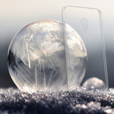 Microsonic Alcatel U5 Kılıf Transparent Soft Mavi