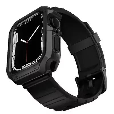 Microsonic Apple Watch 5 40mm Kordon Fullbody Quadra Resist Siyah