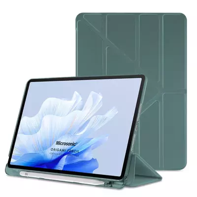 Microsonic Huawei MatePad 11.5 Kılıf Origami Pencil Koyu Yeşil