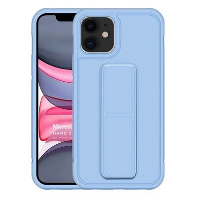 Microsonic Apple iPhone 11 Kılıf Hand Strap Mavi