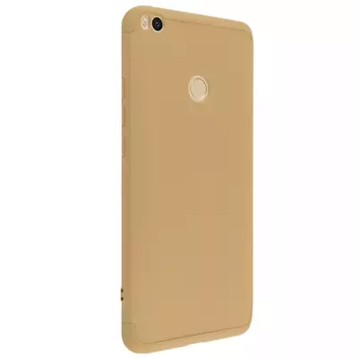 Microsonic Xiaomi Mi Max 2 Kılıf Double Dip 360 Protective Gold