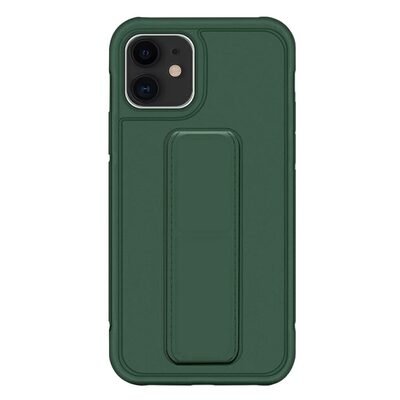 Microsonic Apple iPhone 11 Kılıf Hand Strap Koyu Yeşil