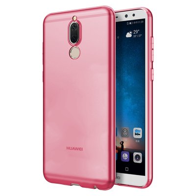 Microsonic Huawei Mate 10 Lite Kılıf Transparent Soft Pembe