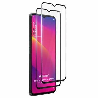 Microsonic Oppo A9 2020 Crystal Seramik Nano Ekran Koruyucu Siyah (2 Adet)