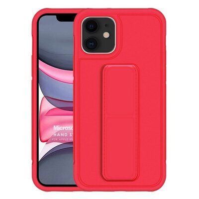 Microsonic Apple iPhone 11 Kılıf Hand Strap Kırmızı