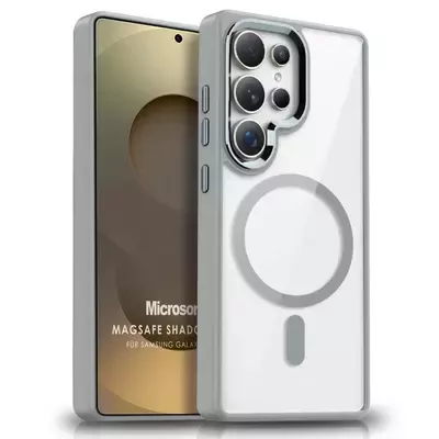 Microsonic Samsung Galaxy S25 Ultra Kılıf MagSafe Shadow Planet Gri