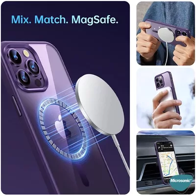 Microsonic Samsung Galaxy S25 Ultra Kılıf MagSafe Shadow Planet Gri