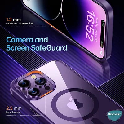Microsonic Samsung Galaxy S25 Ultra Kılıf MagSafe Shadow Planet Gri