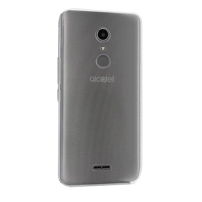 Microsonic Alcatel A3 XL Kılıf Transparent Soft Beyaz