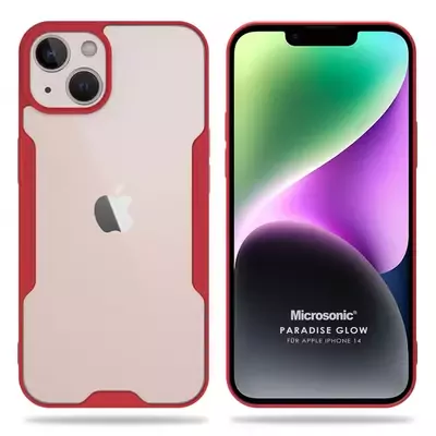 Microsonic Apple iPhone 14 Plus Kılıf Paradise Glow Kırmızı