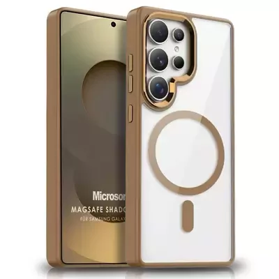 Microsonic Samsung Galaxy S25 Ultra Kılıf MagSafe Shadow Planet Gold