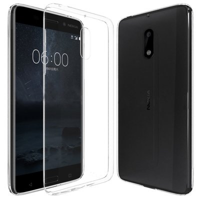 CaseUp Nokia 6 Kılıf Transparent Soft Beyaz