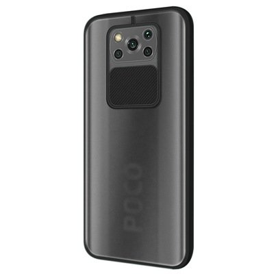 Microsonic Xiaomi Poco X3 NFC Kılıf Slide Camera Lens Protection Siyah