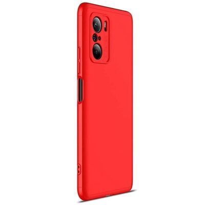 Microsonic Xiaomi Redmi K40 Pro Kılıf Double Dip 360 Protective AYS Kırmızı