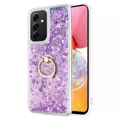 Microsonic Samsung Galaxy A14 Kılıf Glitter Liquid Holder Mor