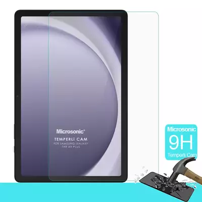 Microsonic Samsung Galaxy Tab A9 Plus Tempered Glass Cam Ekran Koruyucu