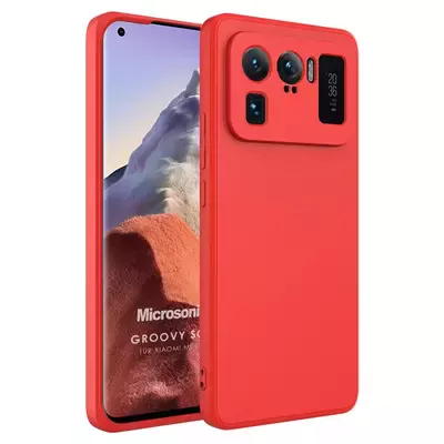 Microsonic Xiaomi Mi 11 Ultra Kılıf Groovy Soft Kırmızı