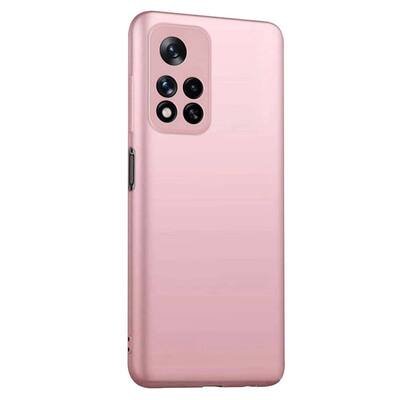 Microsonic Xiaomi Redmi Note 11 Pro Plus Kılıf Matte Silicone Rose Gold