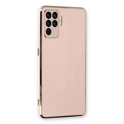 Microsonic Oppo Reno 5 Lite Kılıf Olive Plated Pembe